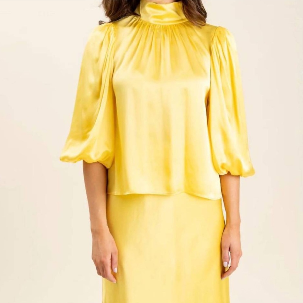 NWT S’Edge Carmen top in lemon